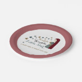 Assiettes En Carton Élégantes Étoiles en chute, Baby shower (Angle)