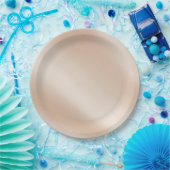 Assiettes En Carton Élégantes Plaques de papier Floral Mariage or (Fête)