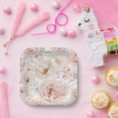 Assiettes En Carton Élégantes Plaques Papier Peony (Fête)