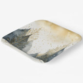 Assiettes En Carton Élégants arbres de vacances (Angulaire)