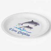 Assiettes En Carton Eléments dauphins (Angle)