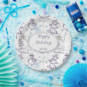 Assiettes En Carton Eléments de Noël Sketch Snowman (Fête)