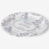 Assiettes En Carton Eléments de Noël Sketch Snowman (Angle)