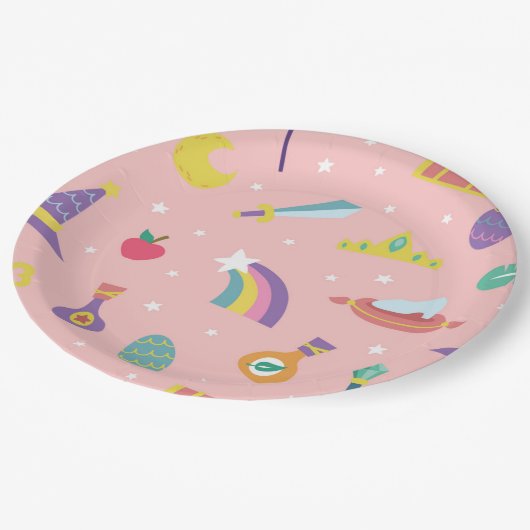 Assiettes En Carton ÉLÉMENTS DE TALE DE FICHIER MAGIQUE WIZARD FAIRY a (Angle)