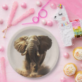 Assiettes En Carton Eléphant (Fête)