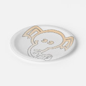 Assiettes En Carton éléphant (Angle)