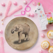 ASSIETTES EN CARTON ÉLÉPHANT (Fête)