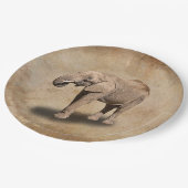 ASSIETTES EN CARTON ÉLÉPHANT (Angle)