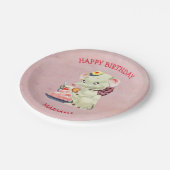 Assiettes En Carton Eléphant Bébé avec cou (Angle)