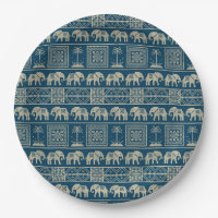 Éléphant et arbres tribaux