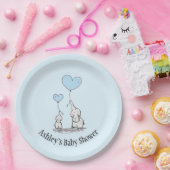 Assiettes En Carton Elephant Love Design (Fête)