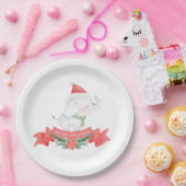 Assiettes En Carton Eléphant mignon | Noël (Fête)