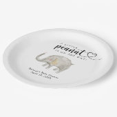 Assiettes En Carton Eléphant montgolfière (Angle)