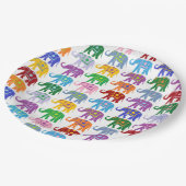 Assiettes En Carton Éléphants décoratifs (Angle)
