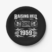 Assiettes En Carton Élever l'enfer depuis 1959 (Devant)