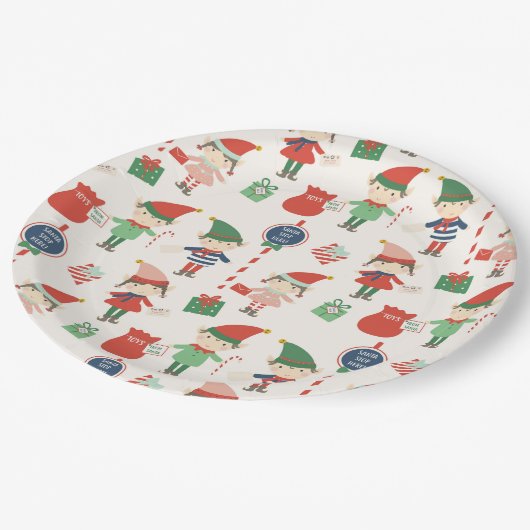 Assiettes En Carton Elf (Angle)