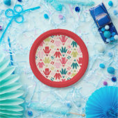 Assiettes En Carton Elf Colorful Coat et Chaussures Motif (Fête)