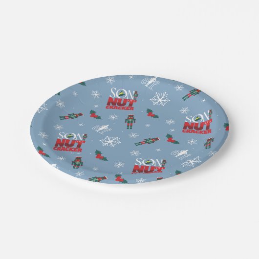 Assiettes En Carton Elf "Fils d'un Noisette" Motif d'hiver (Angle)