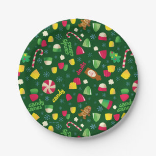Assiettes En Carton Elf le Motif Candy de cinéma