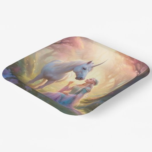 Assiettes En Carton Elf Princess (Angulaire)