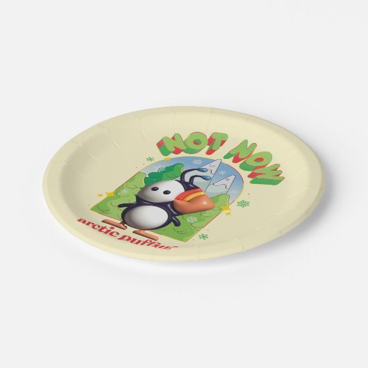 Assiettes En Carton Elf the Movie | Pas maintenant Arctic Puffin! (Angle)