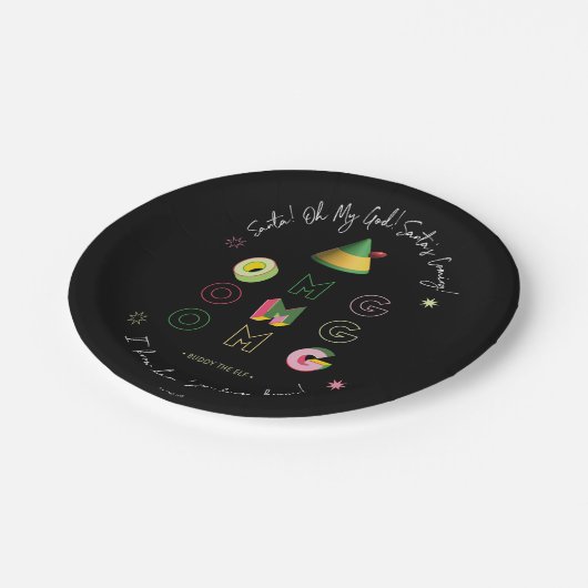 Assiettes En Carton Elf the Movie | PÈRE NOËL OMG (Angle)