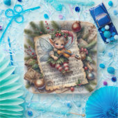 Assiettes En Carton Elfe de Noël Jouer un violon (Fête)