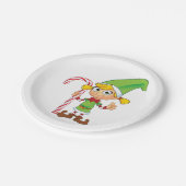 Assiettes En Carton Elfe fille avec Sucre de canne (Angle)