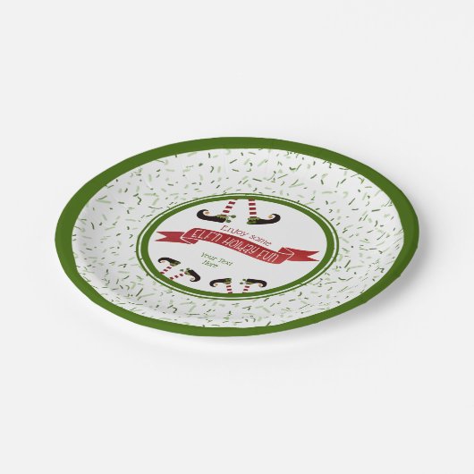 Assiettes En Carton ELF'n Holiday Fun, Fête (Angle)