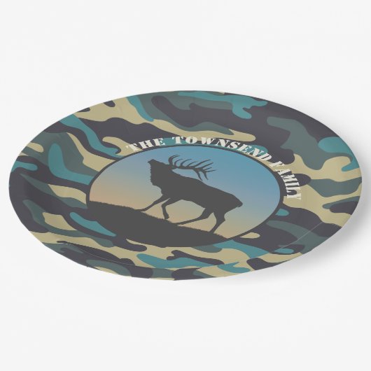 Assiettes En Carton Elk et Camo (Angle)