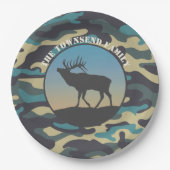 Assiettes En Carton Elk et Camo (Devant)