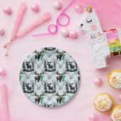 Assiettes En Carton Elk Moose Antlers Deer Design Motif (Fête)