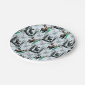 Assiettes En Carton Elk Moose Antlers Deer Design Motif (Angle)