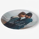 Assiettes En Carton Elle A Dit Oui Calligraphie (Angle)