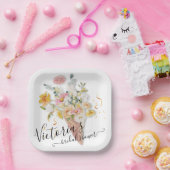 Assiettes En Carton Elle a été emportée par la Fête des mariées Bouque (Fête)