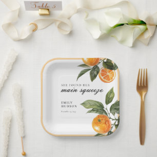 Assiettes En Carton Elle a trouvé sa douche de mariée Main Squeeze