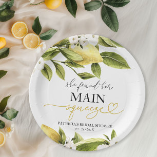 Assiettes En Carton Elle a trouvé sa fête de douche de mariage de rêve