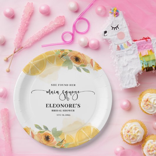 Assiettes En Carton Elle a trouvé sa Fête des mariées Squeeze (Fête)