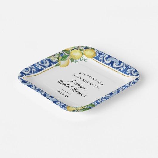 Assiettes En Carton Elle a trouvé sa Lime Bridal Shower (Angulaire)