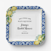 Assiettes En Carton Elle a trouvé sa Lime Bridal Shower (Recto)