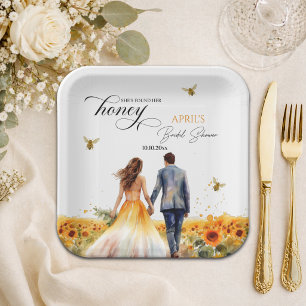 Assiettes En Carton Elle a Trouvé sa Lune de Miel Baby Shower