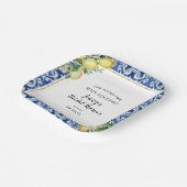 Assiettes En Carton Elle a trouvé sa soirée de mariage au citron Main  (Angulaire)