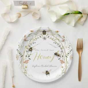 Assiettes En Carton Elle a trouvé sa soirée de mariage Honey Wildflowe