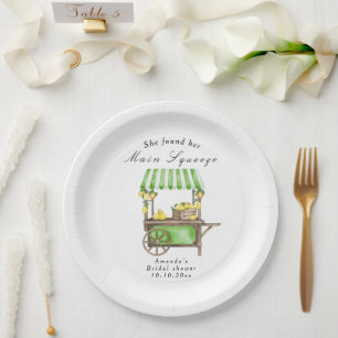 Assiettes En Carton Elle a Trouvé Son Amour de Mariage sous le Thème C
