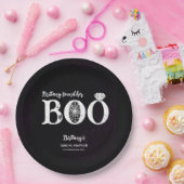 Assiettes En Carton Elle A Trouvé Son Boo Black Halloween Fête des mar (Fête)