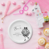 Assiettes En Carton Elle a trouvé son Boo Ghost Floral Réception de ma (Fête)