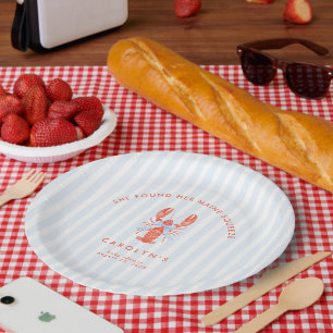Assiettes En Carton Elle A Trouvé Son Homard Côtier De Maine Squeeze