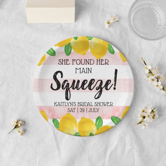 Assiettes En Carton Elle a trouvé son Squeeze Principal Shower de mari