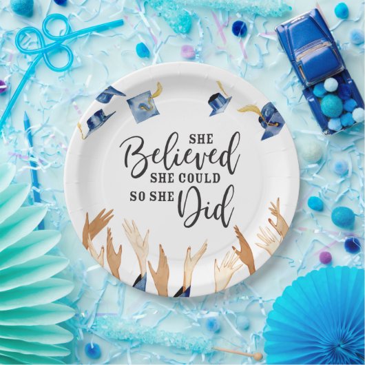 Assiettes En Carton Elle Croyait Qu'Elle Pourrait Faire Des Caps De Di (Fête)