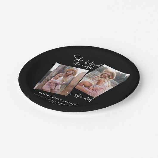 Assiettes En Carton Elle croyait qu'elle pouvait faire son diplôme (Angle)